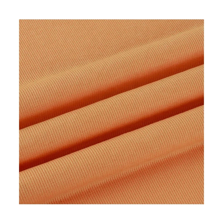 3x2 Rib Knit Polyester Rayon Spandex Rib Knit Fabric 2*2 Ribbed Knit Fabric