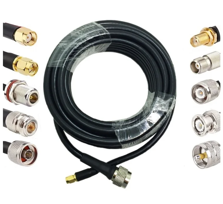 SMA Male to N Male antenna communication RF pigtail cable SMA/TNC/BNC/UHF/N/QMA RF connectors female