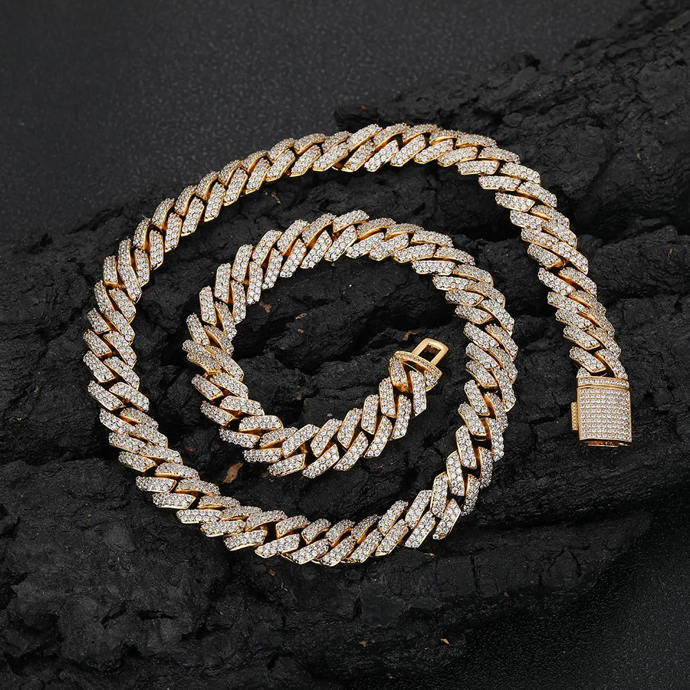 PROSTEEL 14K Gold Plated Cuban Chain For Men Thick Curb Necklace 14mm Hip Hop Mens Gift For Birthday 30 Inch PROSTEEL 14K Gold Plated Cuban Chain For Men Thick Curb Necklace 14mm Hip Hop Mens Gift For Birthday 30 Inch