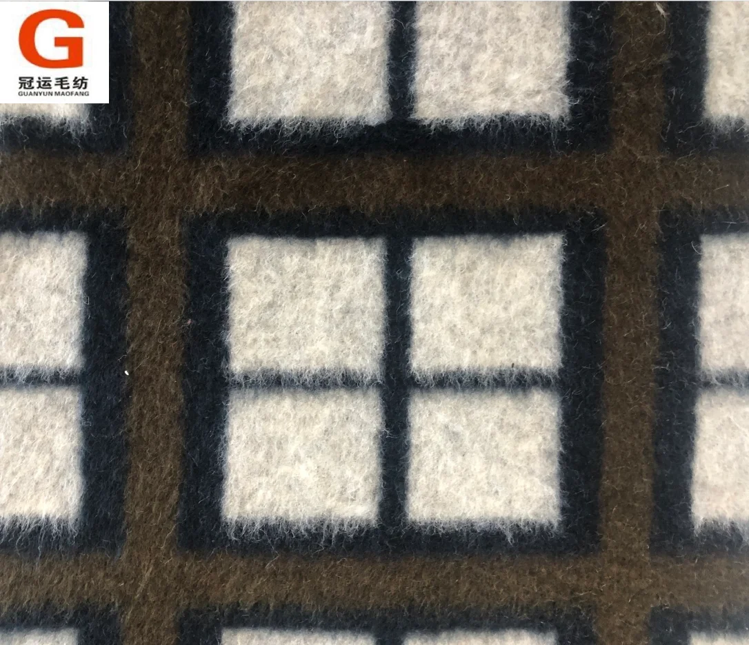 Hot selling multi patterns plaid tartan wool/polyester fleece fabric