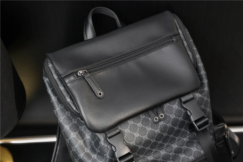 Fashion Backpacks Men Man Backpack Men's Leather Laptop Bag Waterproof