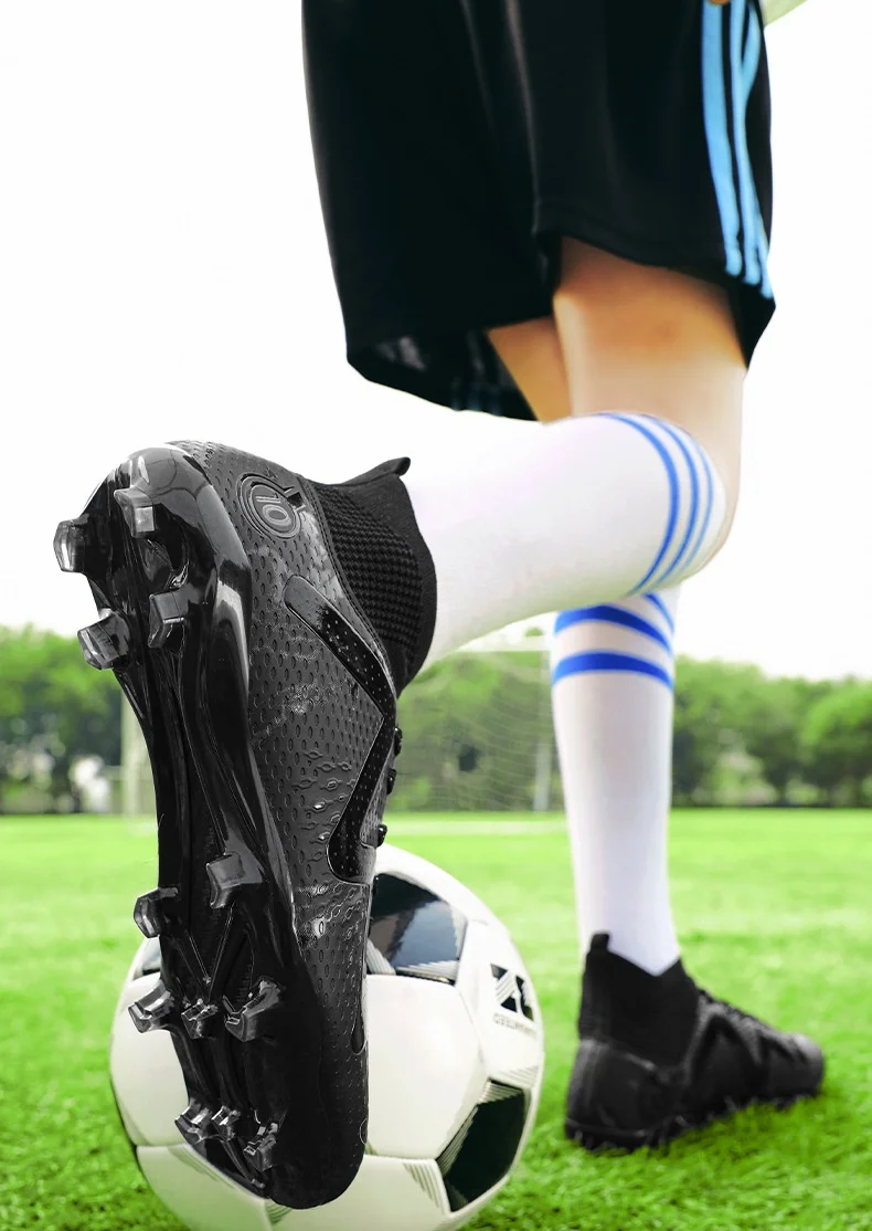 High-Quality Outdoor New High-Top AG-TF Hybrid Soccer Cleats for Artificial Turf Trainin aperçu 5