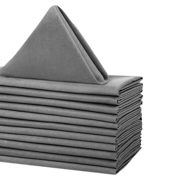 Handmade Modern 100% Polyester Square Table Napkin Reusable Wedding Restaurant Decor Cloth Napkins