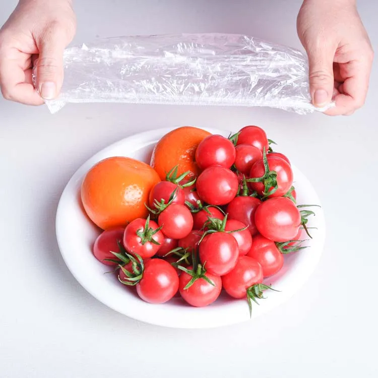 Household Elastic Food Storage Covers Disposable Pe Plastic Bowl Plate