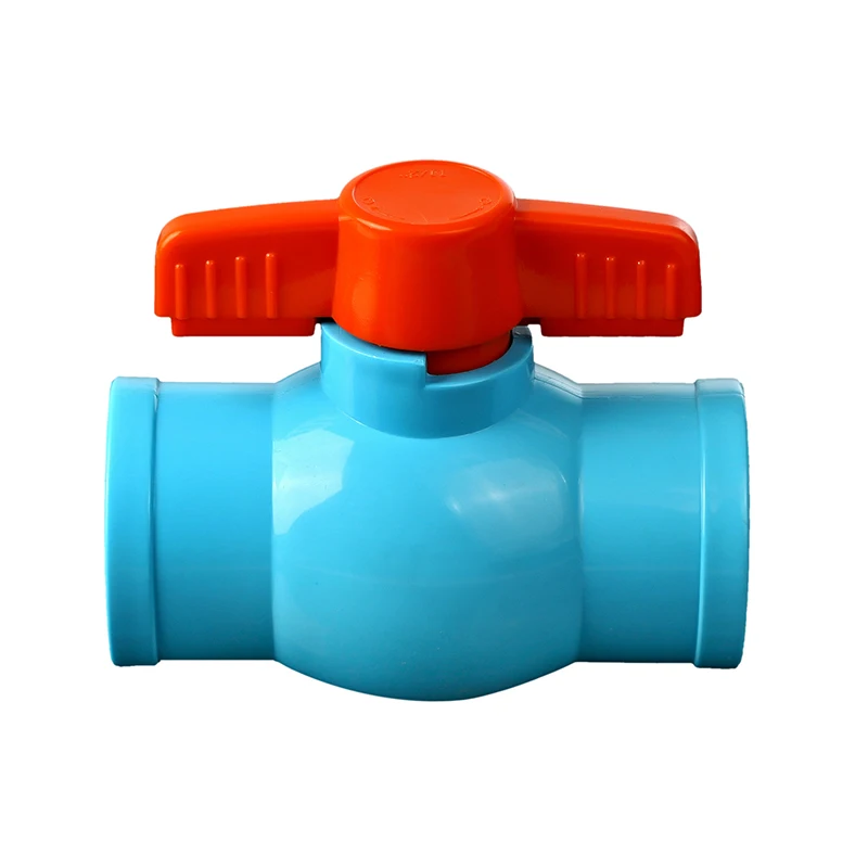 Morden Style PVC Ball Valve with Socket Pressure Reducing Slide Gate Pneumatic Control Customizable OEM Water Supply Ball Valve