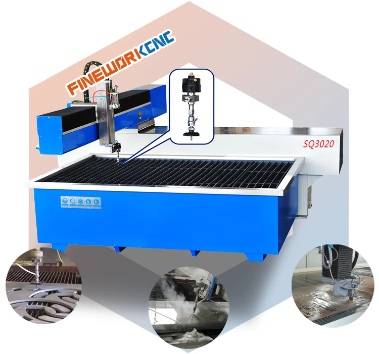 Strong Cast Iron Metal Jet Cutter Jet Cutter Water Jetting Glass Cutting Machine
