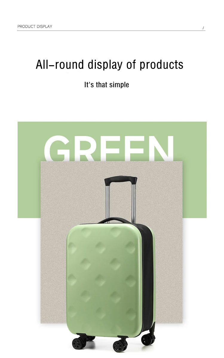 New Design 4 Wheels Foldable Luggage Trolley Case Folding Suitcase