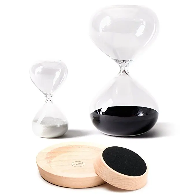 Песочные часы песочные 30 минут 5 для комнаты кухни офиса декор с деревянной подставкой