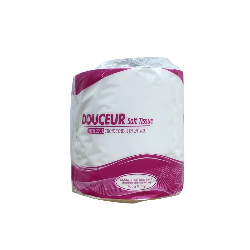 Soft Smooth Unbleached 3 Ply Bamboo Toilet Tissue Paper Towels Bathroom Disposable Roll Paper