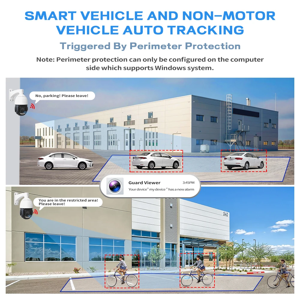Auto Tracking POE PTZ IP 4MP 5MP Flash Lights Dahua Dome Camera 5MP Face Recognition Camera AI 100M IR PTZ Uniview Camera