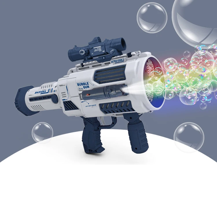 2022 summer Bubble gun Game toy set Gatling Electric Bubble Blower Toy  Fully Automatic Boy Toys Bubble Shooter Gun