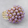 Yellow gold + purple.