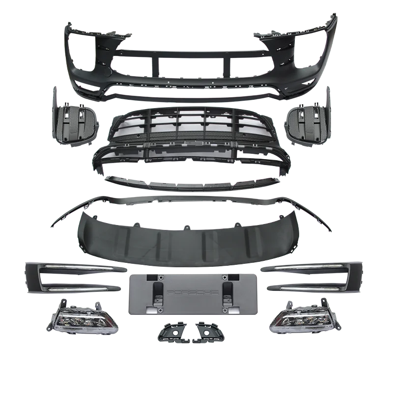 Front Bumper Bodykit Carton Box Car Grille New Condition Upgrade for Porsche Macan 2014-2017 Turbo-style