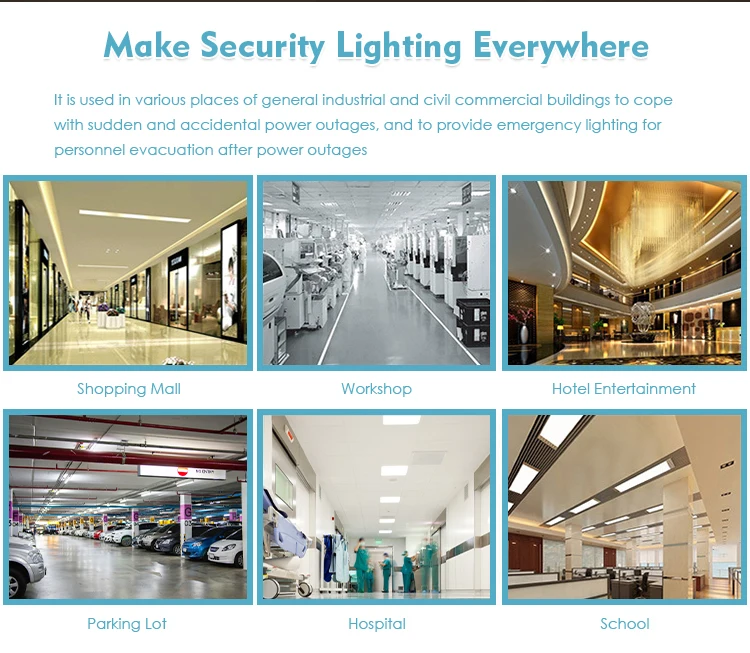 Market Apartment Waterproof Fire Emergency Evacuation Light Dual Head