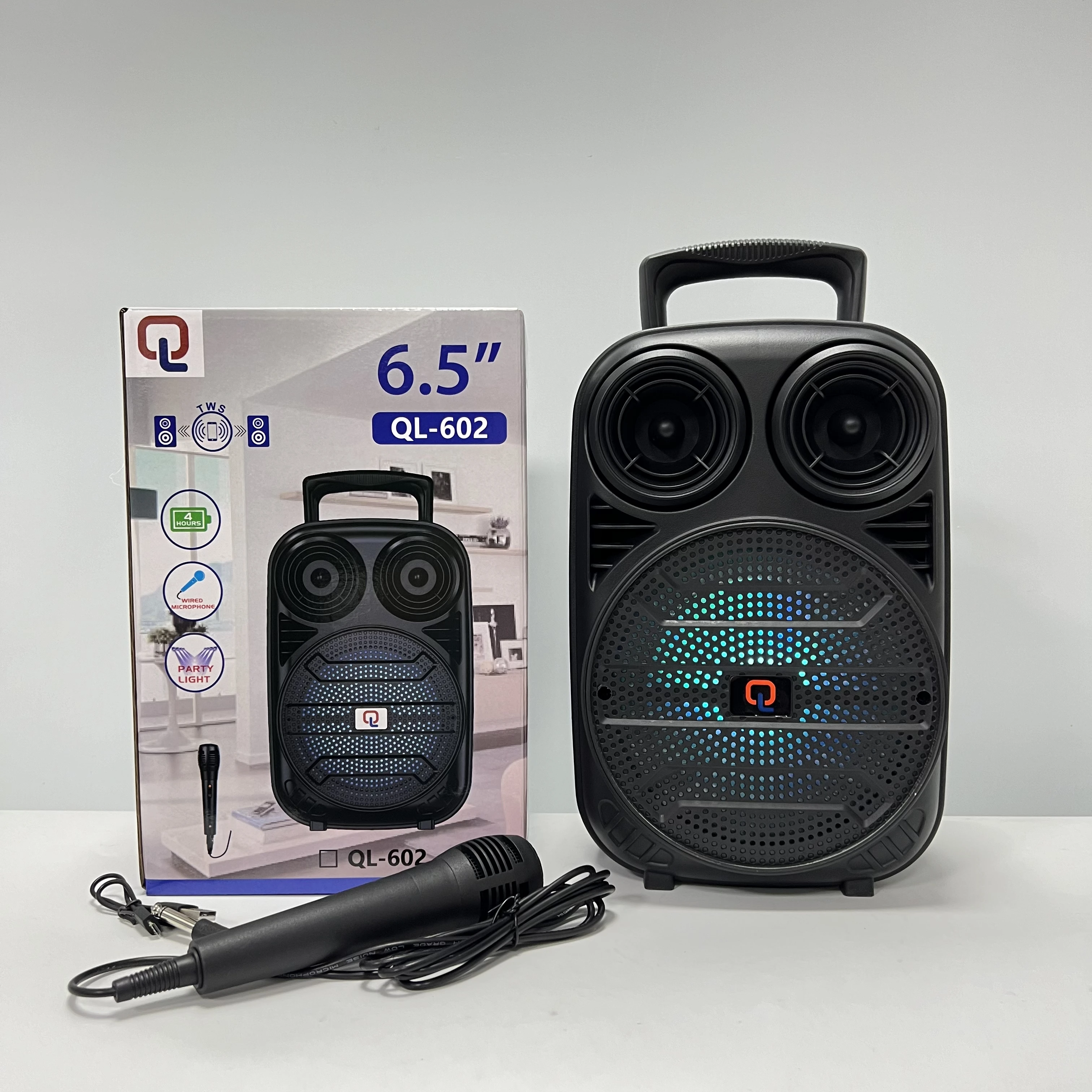 Cassa Karaoke Bluetooth Portatile Con 2 Microfoni Senza Fili - DSP, USB-C, Radio FM, Per Registrazione E Live Streaming - Foto 8