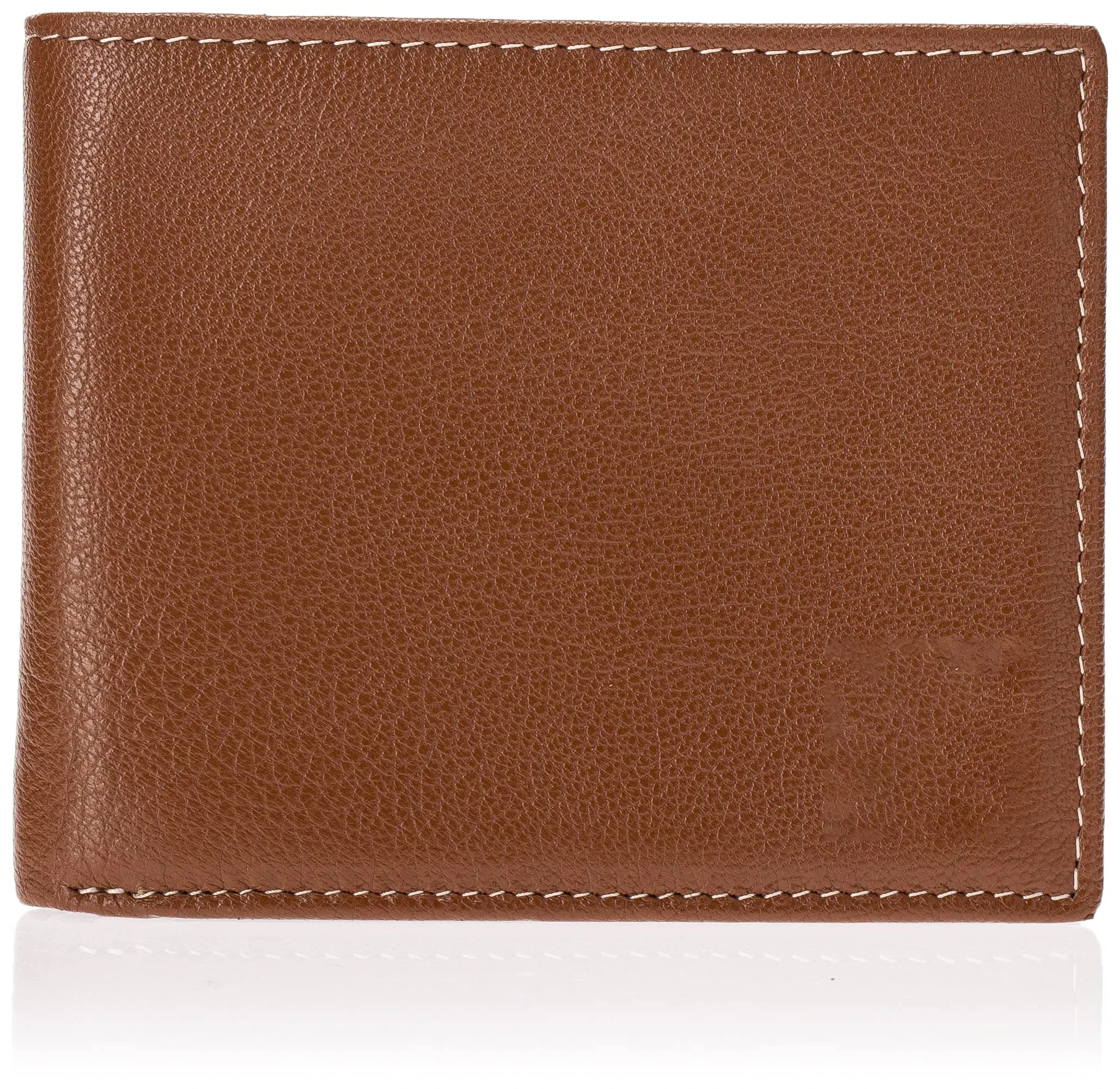 Tan Color Wallet Custom Light And Portable Attached Flip Pocket Tan Men's Genuine ...