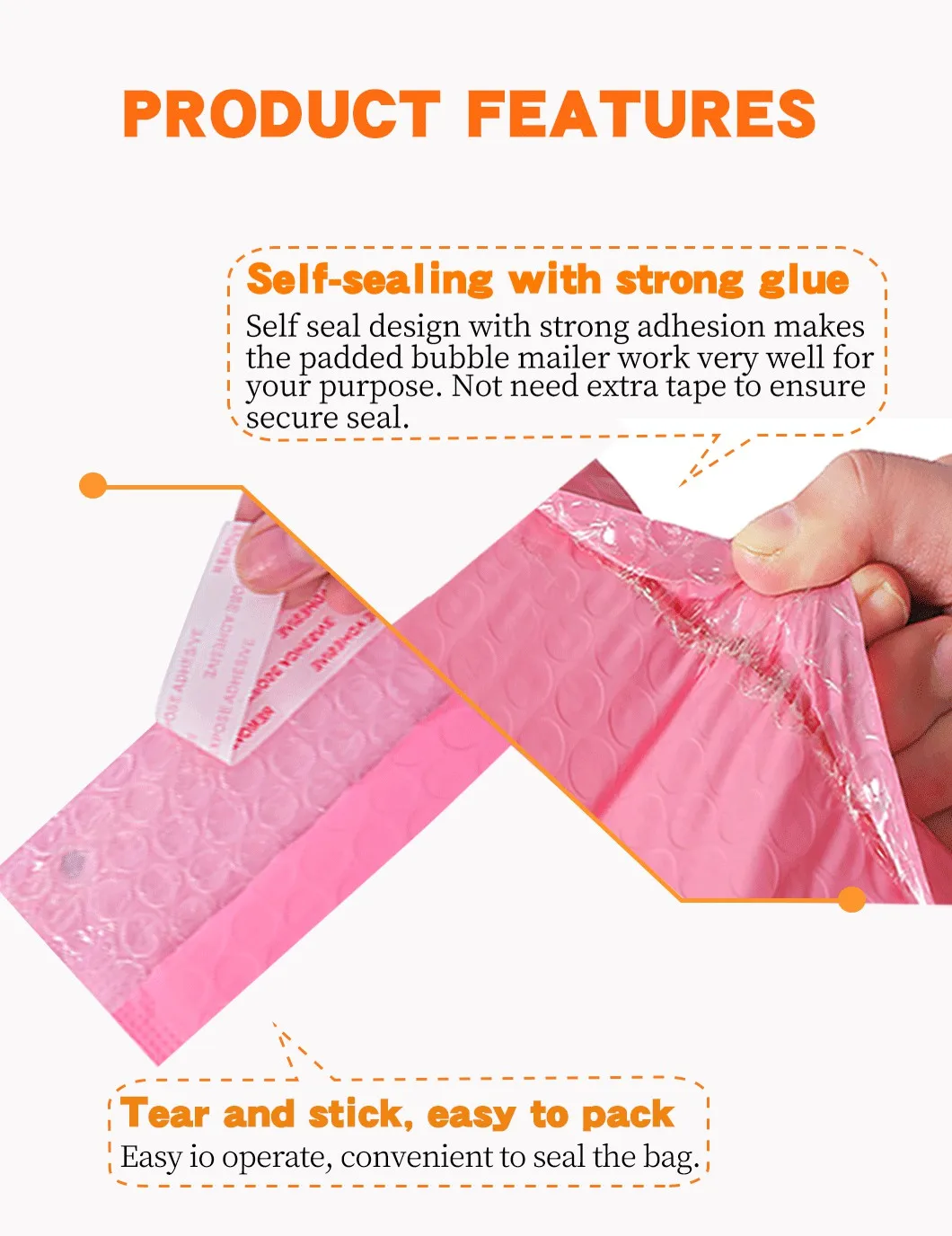 Custom Printing Bulk Recyclable Pla Premium Composite Soft Padded Bubble Envelope Mailer