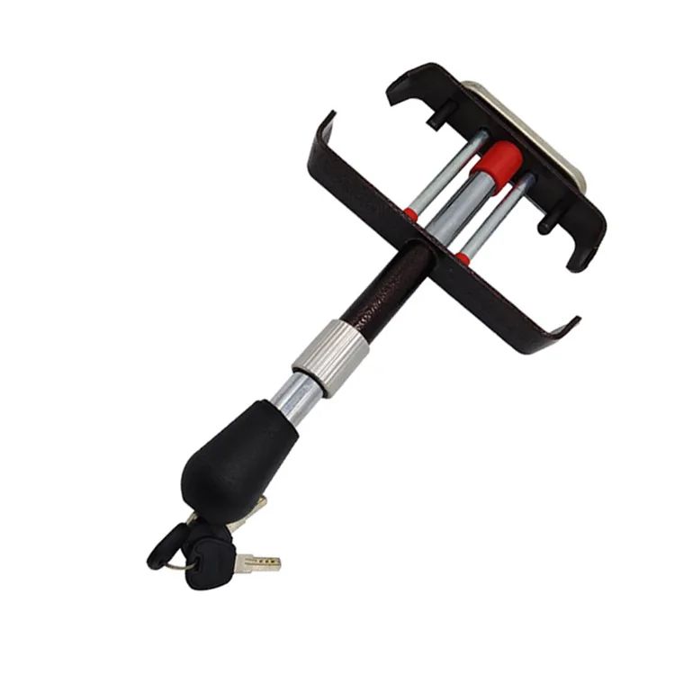 Zhenzhi Car Security Anti Theft Retractable Heavy Duty Car Pedal Lock Universal Security Anti Theft Car Wheel Lock Pedal Lock