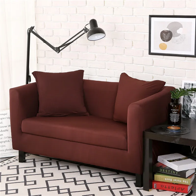 Modern minimalist style solid color all-inclusive sofa cover elastic stretch waterproof 1/2/3/4 seat sofa cover