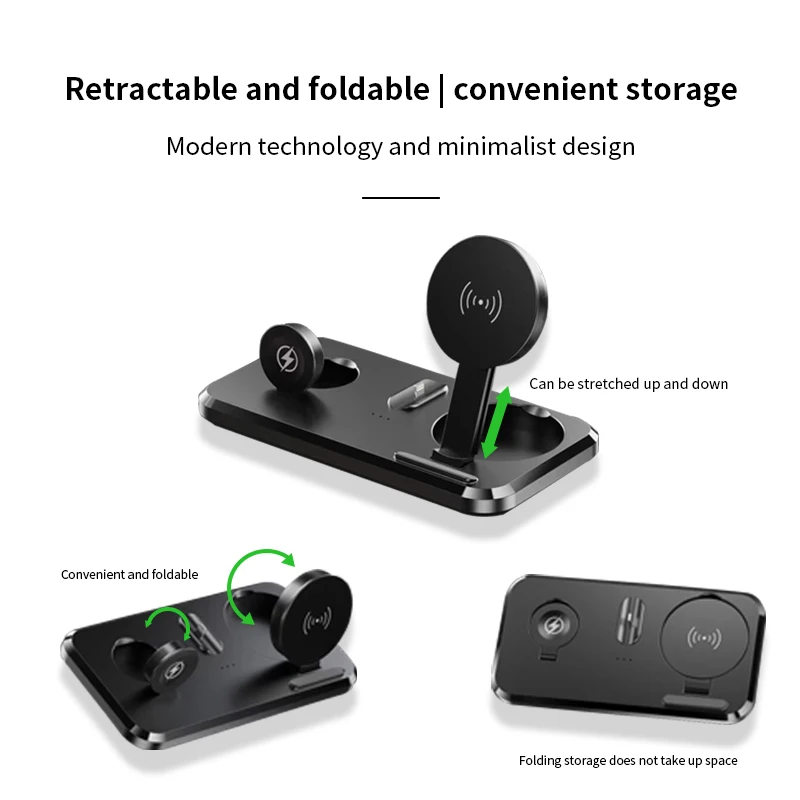 QI 15W 3 in 1 Wireless Quick Charging Station fast Charger dock stand for iPhone AirPods iWatch all series