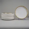 White gold-6pcs 8inch plate