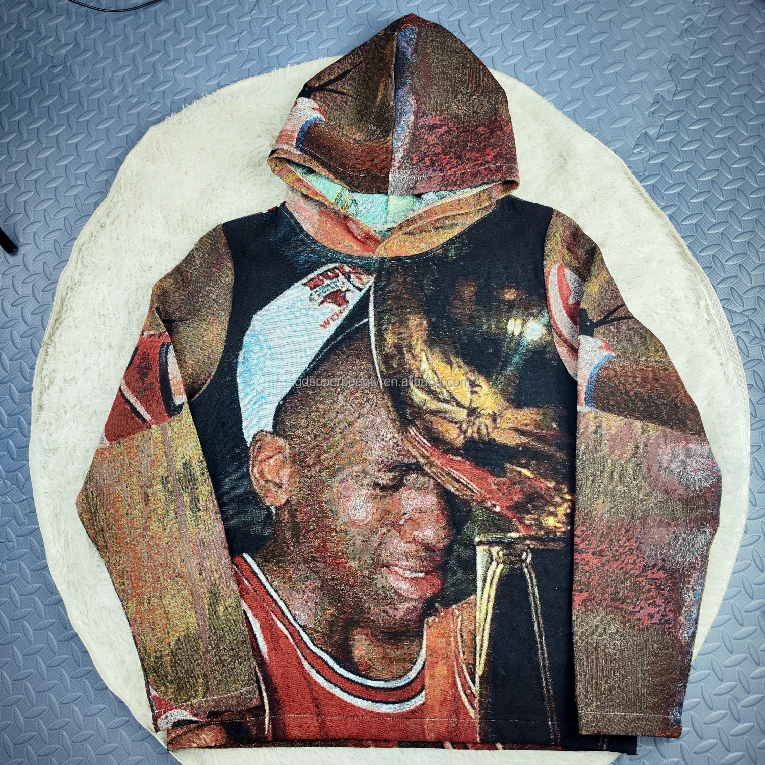 Quick Customize Oem Odm Tapestry Hoodie Custom Crew Neck Pullovers