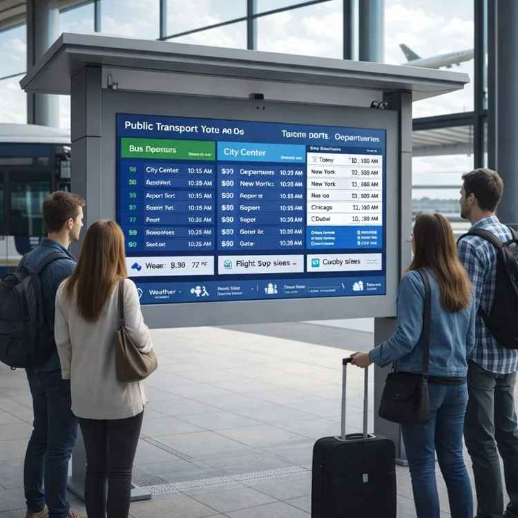 Transportation Hubs outdoor kiosk