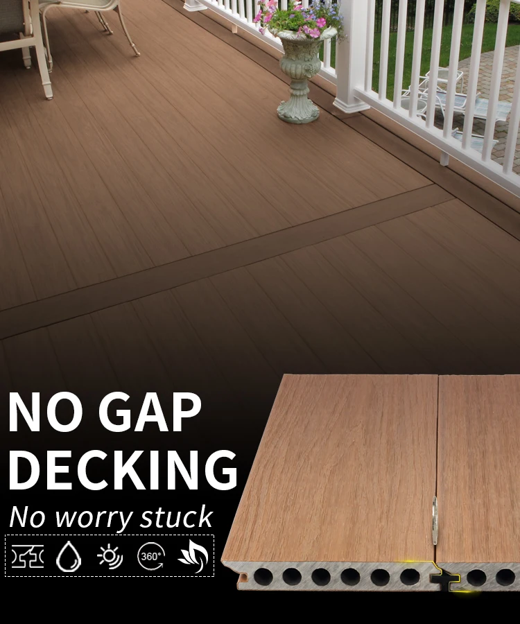 Highperformance And Durable Outdoor Wood Plastic Deck Suitable For