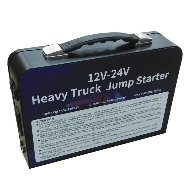 458000mah Big Capacity Truck Jump Starter Heavy Duty Truck 12 24 Volt Jump Starter Car Battery