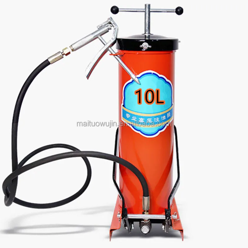 Oem Factory Foot Hand Manual Operated Grease Pump Dispenser 10l High Pressure Pedal Bucket