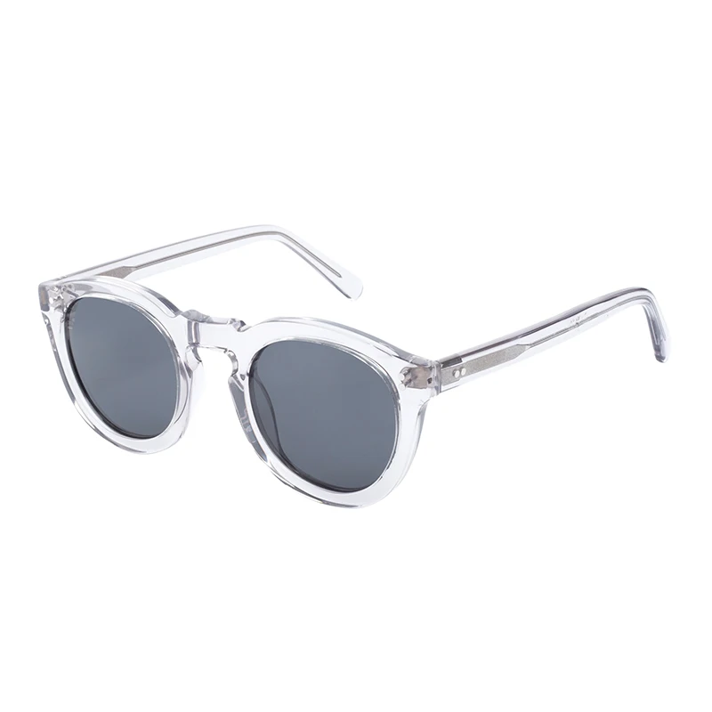 Men's and Women's Fashion Round Full Frame Acetate Sunglasses