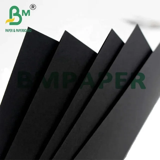 180gsm 200gsm 11" x 17" Folding Resistance Black Color Chipboard For Various Gift Boxes