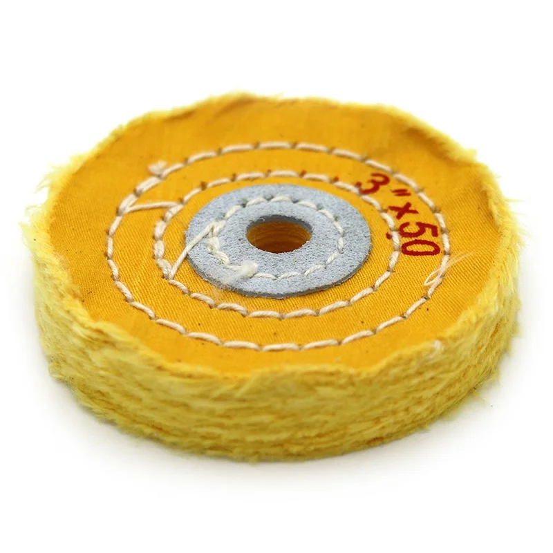 
 Полировальное колесо, желтая хлопковая ткань для полировки ворса, 3/4/5/6/7/10/12 дюймов, для золота, ювелирных изделий, металла, дерева, полировальные абразивные инструменты  