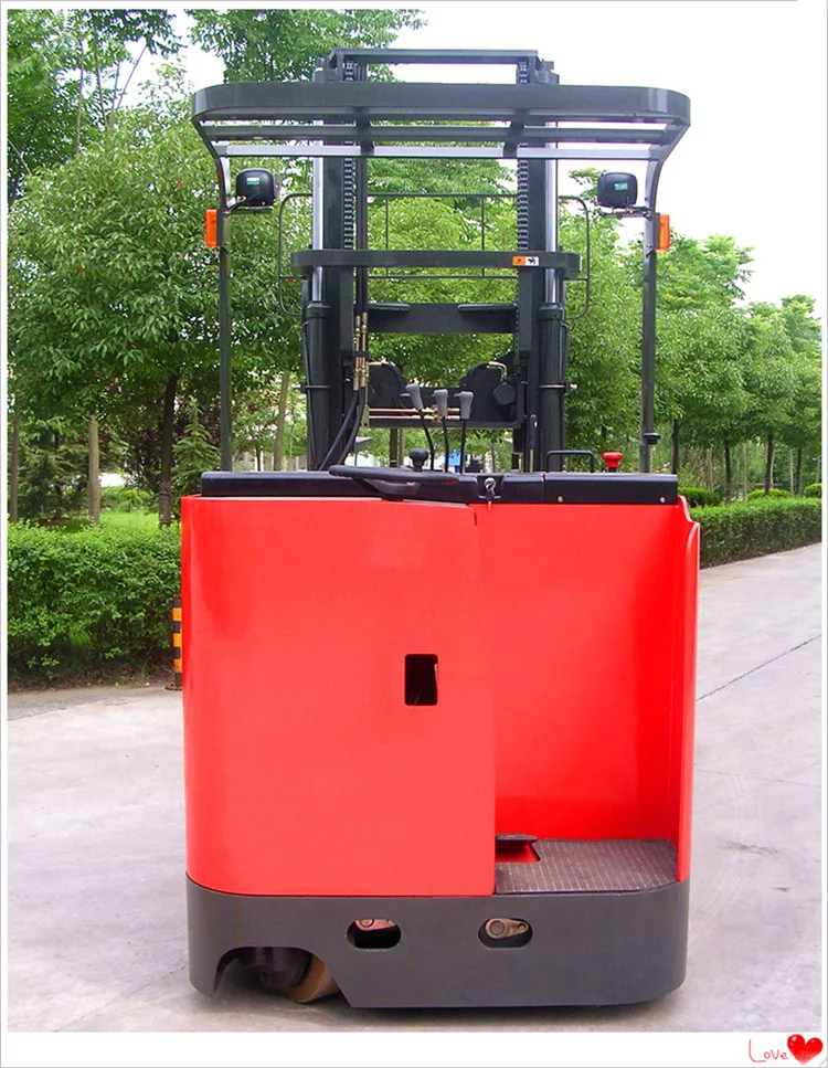 Warehouse Use Factory Automated Hydraulic Stand up Electric Reach Forklift Truck