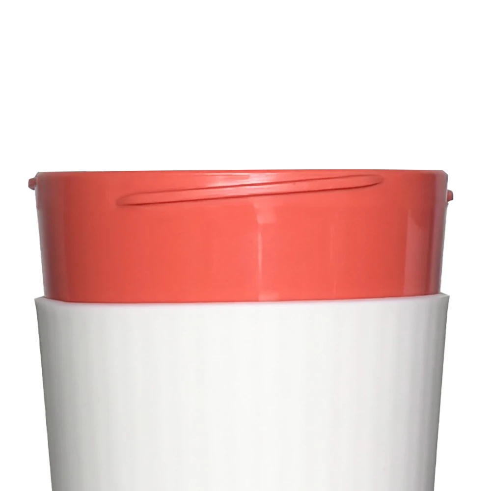 Eco-friendly 12OZ Reusable Custom Bamboo Coffee Cup with Flip Top Orange Tea Coffee Mug Cup Without Handle Travel Coffee Tumbler