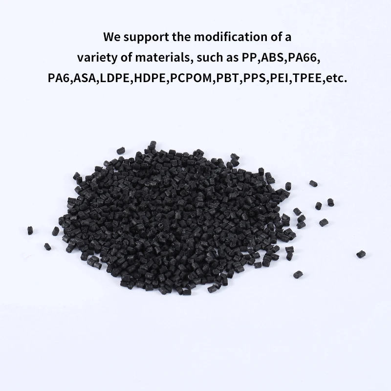 Pa66 Cf30 Black Color Plastic Particles Pa66 Plastic Granules For