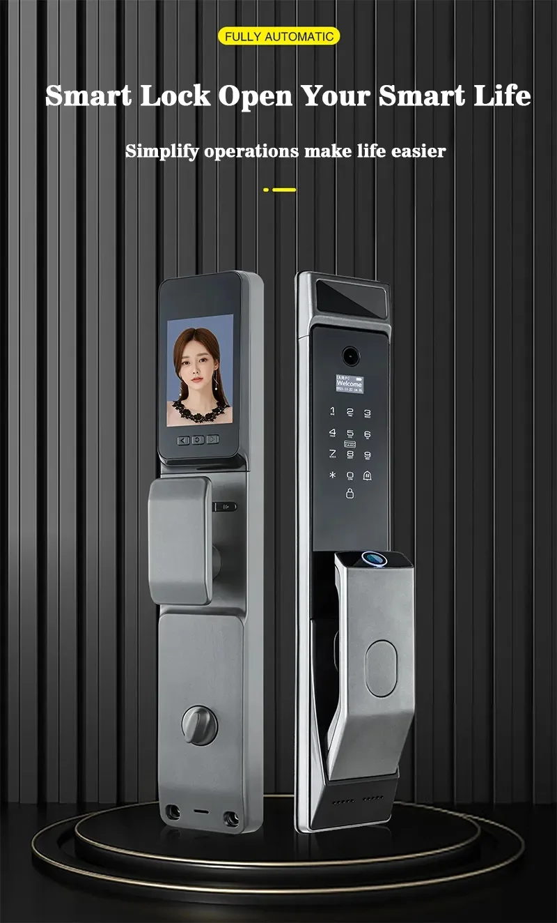 Topteq X10 Smart Locks Door 2023 3d Face Recognition Smart Door Lock