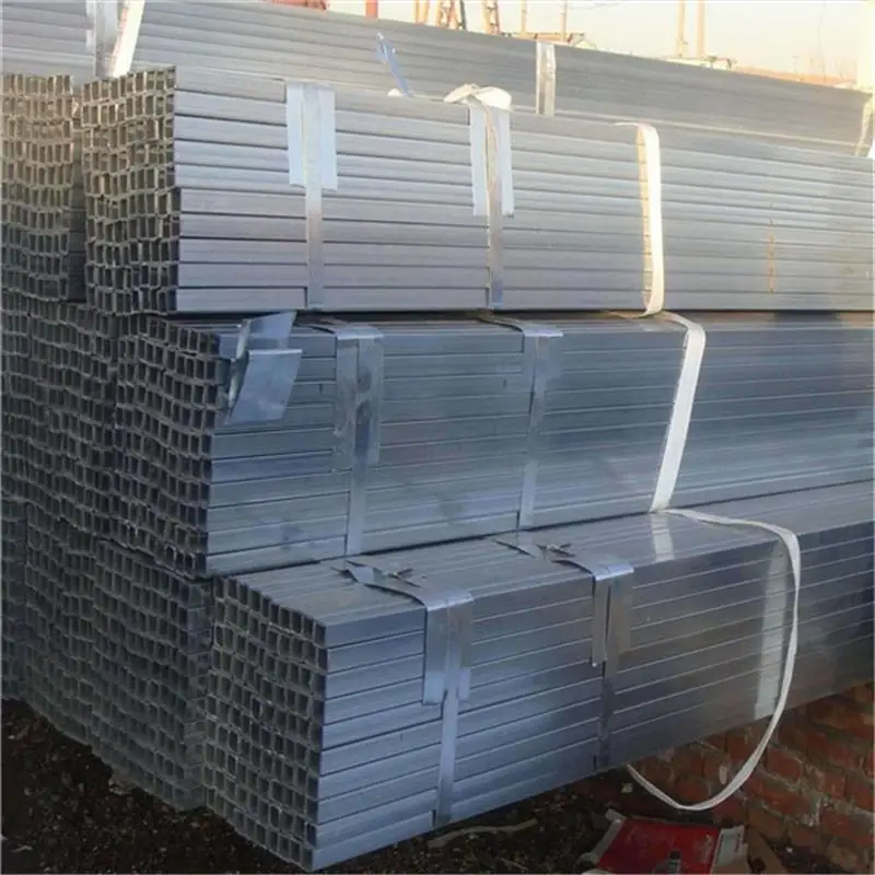 ASTM A500 Square Pipe Building Material Mild Carbon Square Tube Size100X100 Welded Steel Pipe Square Tube Galvanized Steel Tube