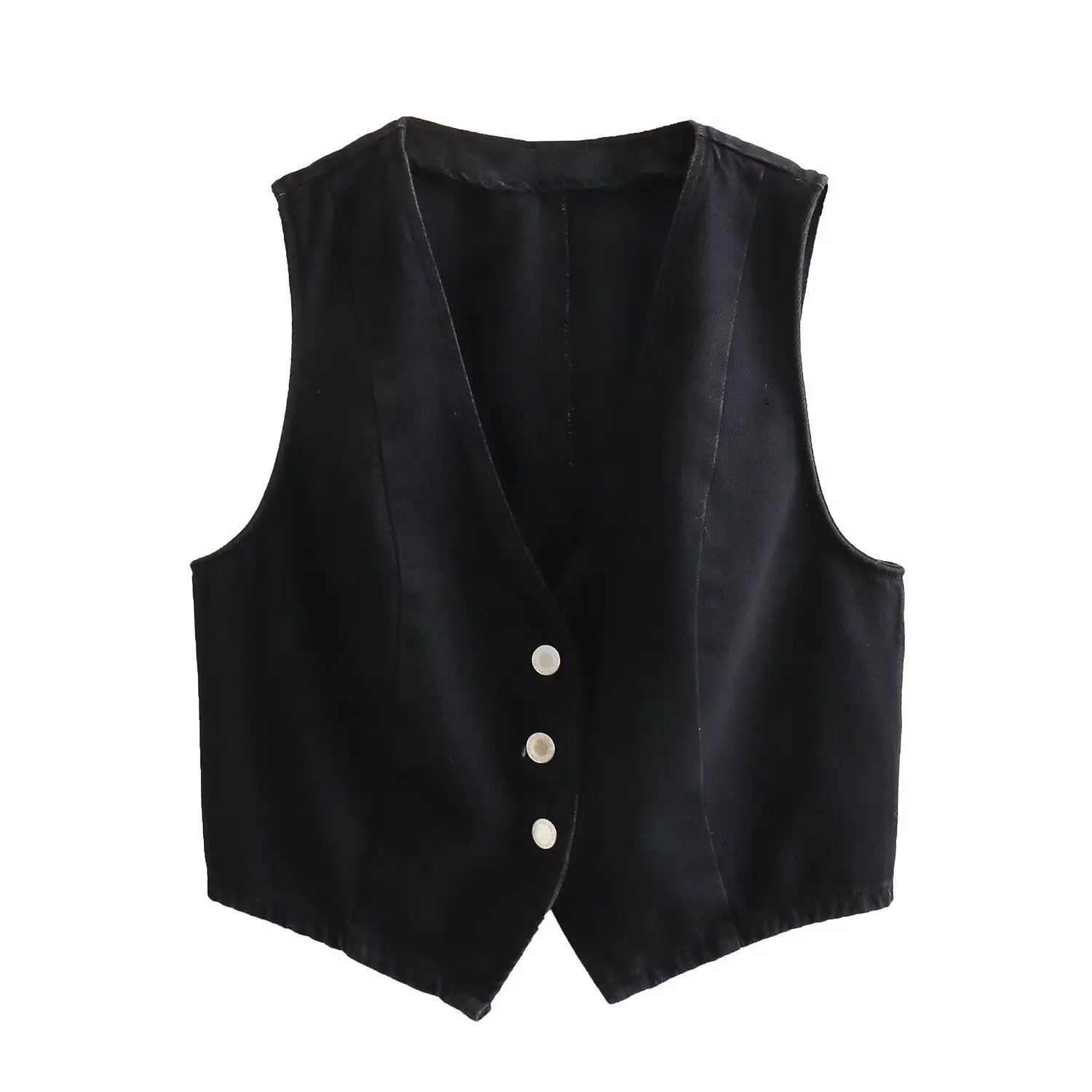 Clothing Manufacturers Vintage Casual Custom Denim Jackets Vests Women's Jackets Vests Midi Skirts Set