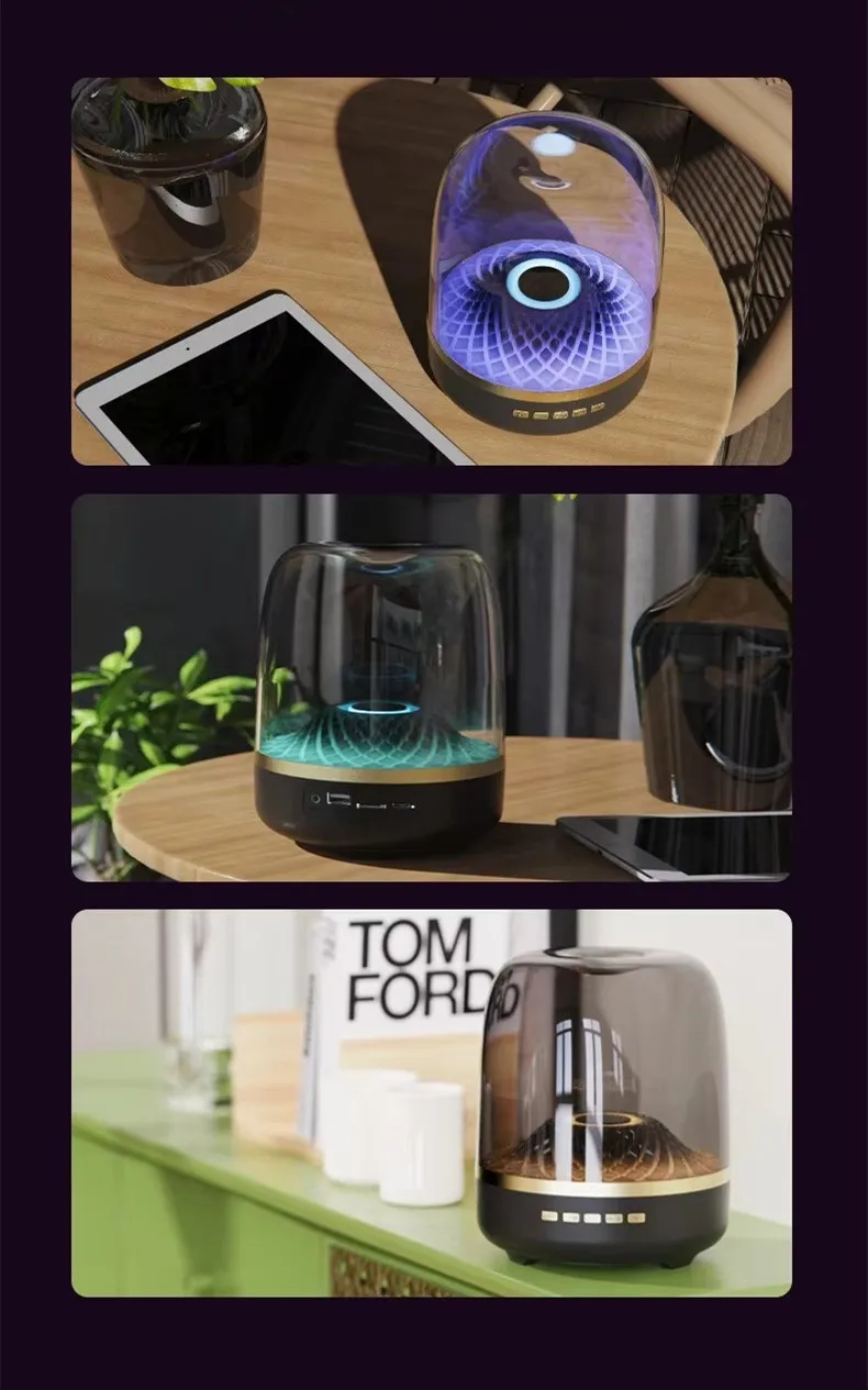 Lonvel Mini True Wireless Portable M4 BT5.3 Speaker USB-C Charger Subwoofer Som de Alta Definição Caixa de Som Multifuncional