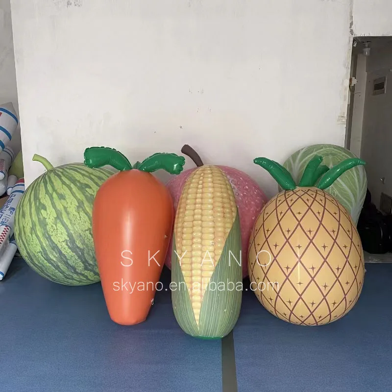Inflatable Simulation Vegetable Model Balloon, Eggplant, Tomato, Corn, Cabbage, Pepper, Carrot Inflatable Advertising Sculpture