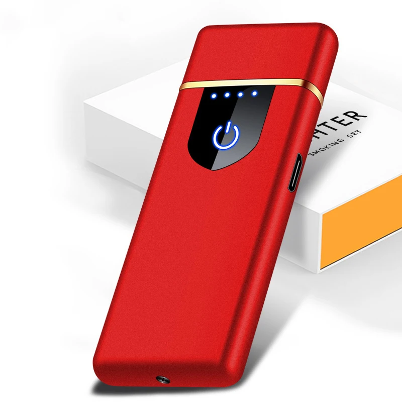 Новая зажигалка с usb-зарядкой сенсорный экран для электронных сигарет маленькая перезаряжаемая электрическая