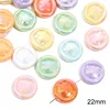 05 perles rondes plates 22mm 10 pièces/sachet