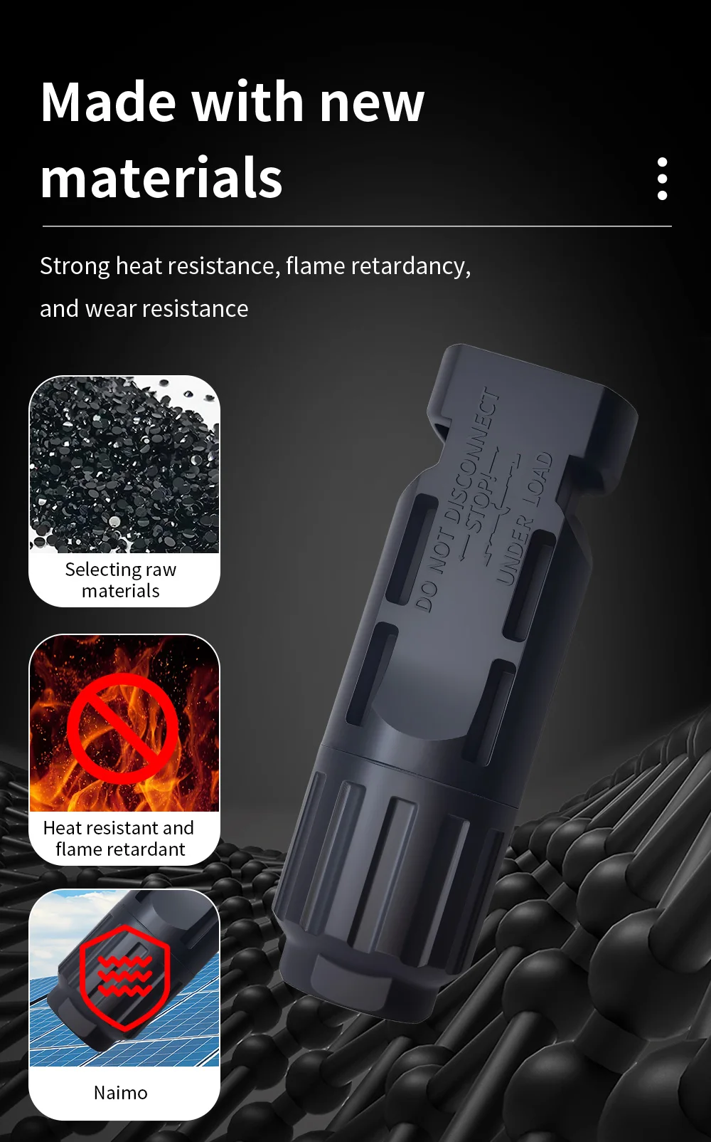 TOMZN 1000V 32A Two sets of Solar Connectors Panel Branch PV Photovoltaic Board Terminal Box Inverter Waterproof Anti-fuse