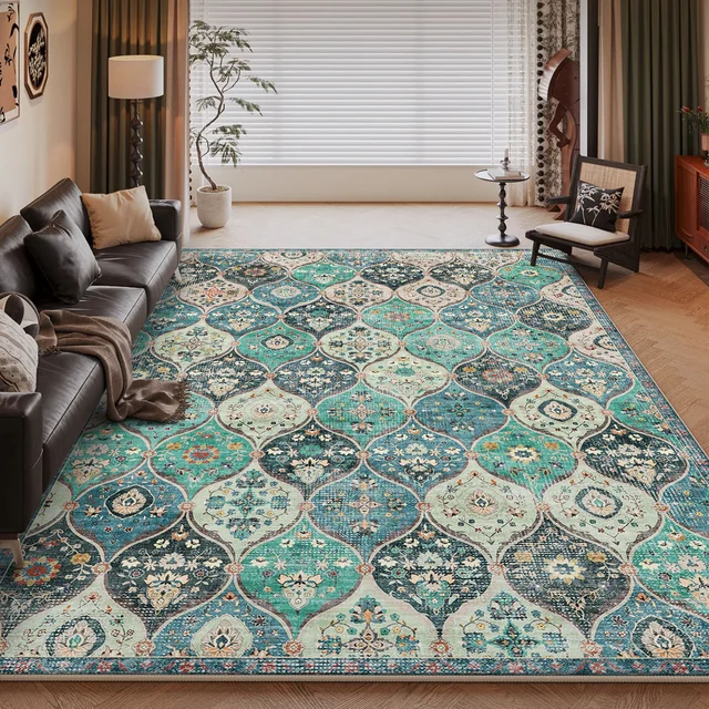 Cross-Border Light Luxury 10mm New Release Full-Spread Absorbent Non-Slip Carpet for Living Room Easy-Care Household Carpet