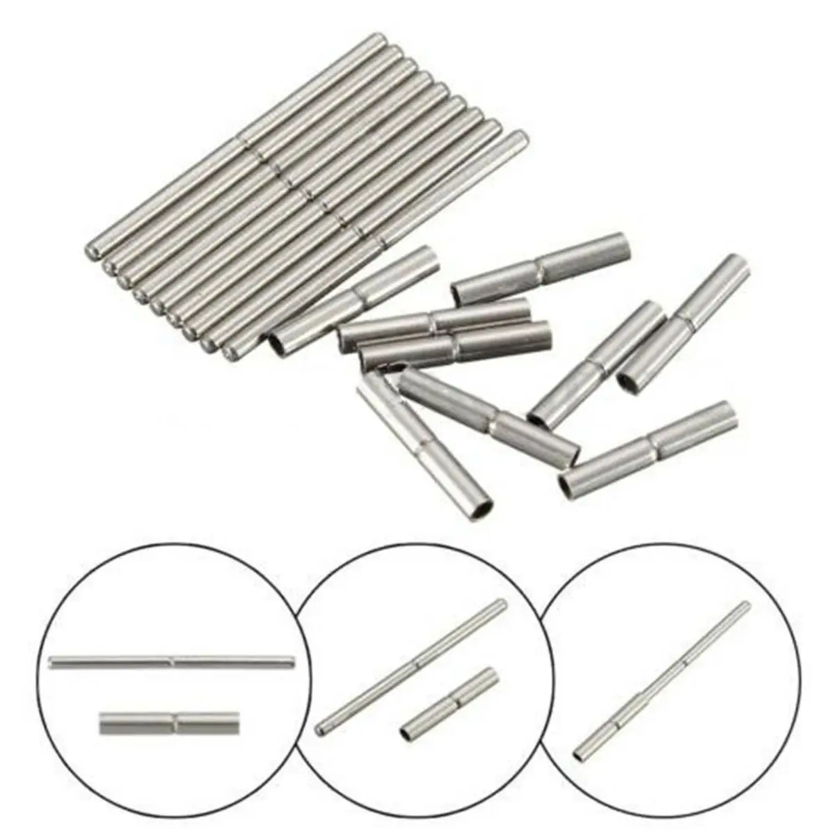 Perni a molla per cinturino orologio, in acciaio inox, spessore 1,6 mm