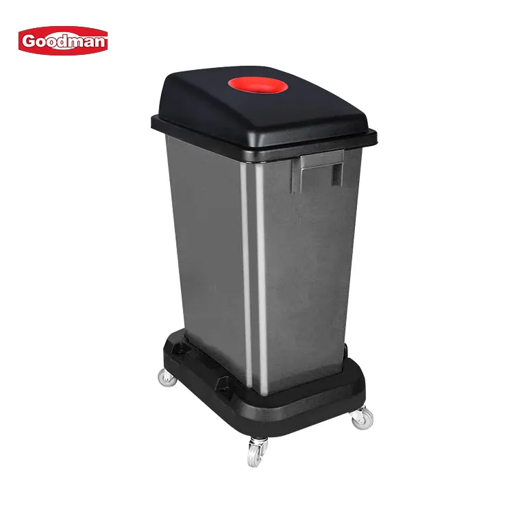 Outdoor Plastic 3 Compartments recycle garbage bin Waste Bin trash can