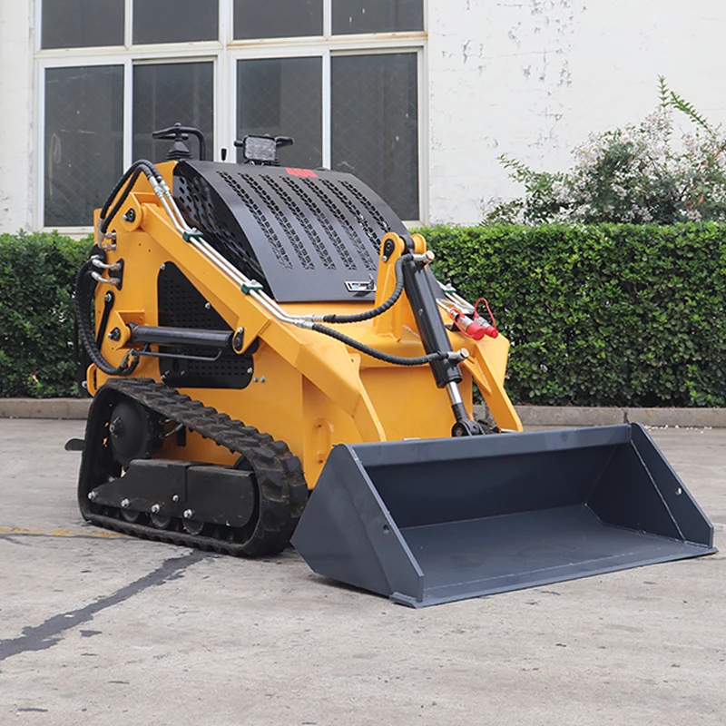 Nhiều chức năng CE EPA Euro5 Tại nhà và nông trại Vườn Xăng Diesel Mini Nhỏ Micro Compact Skid Steer Loader