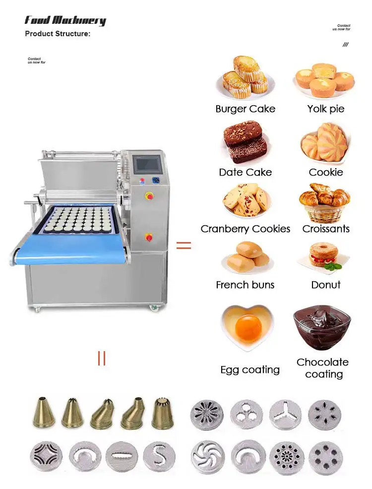 Functional Small Biscuit Depositor Complete Machine Make Material Roller Machine