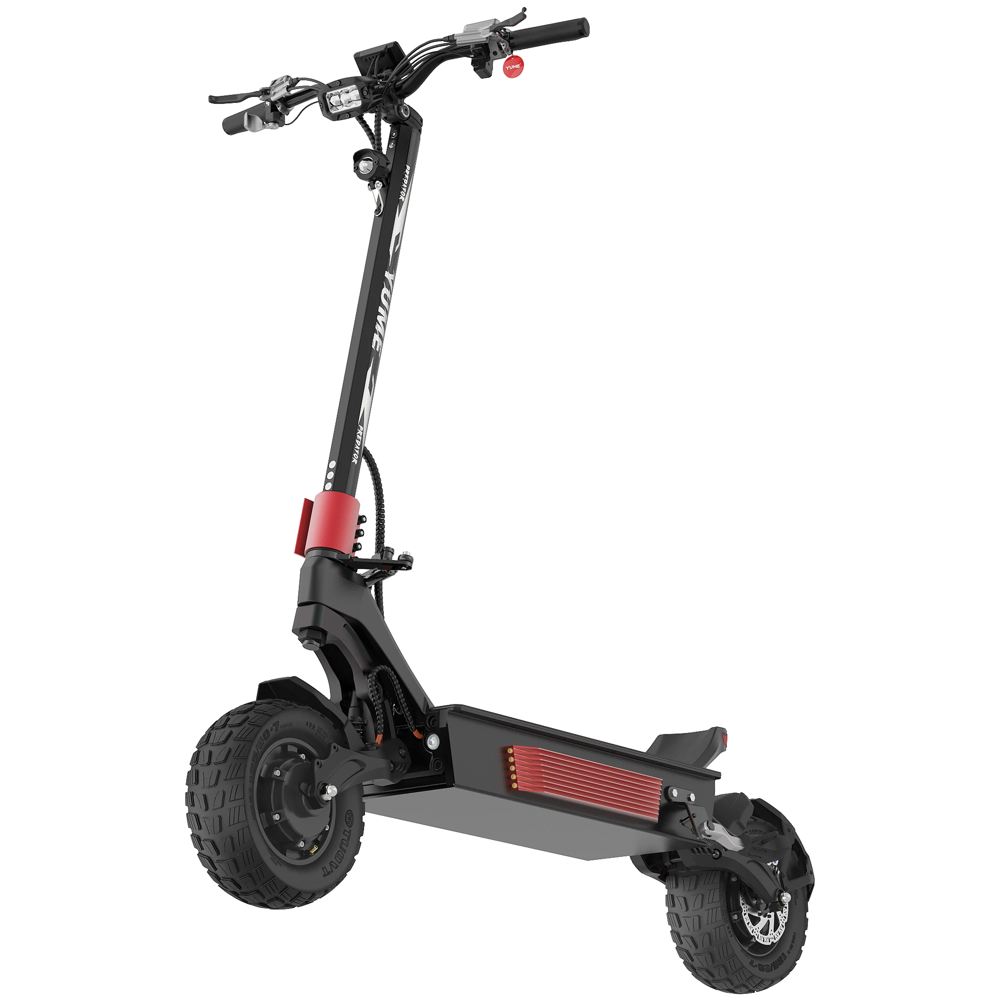 For YUME Predator Electric Scooter Long Range 100 Miles Per Charge for UL Tested 2-Wheel Folding Design Dropshipping Supported